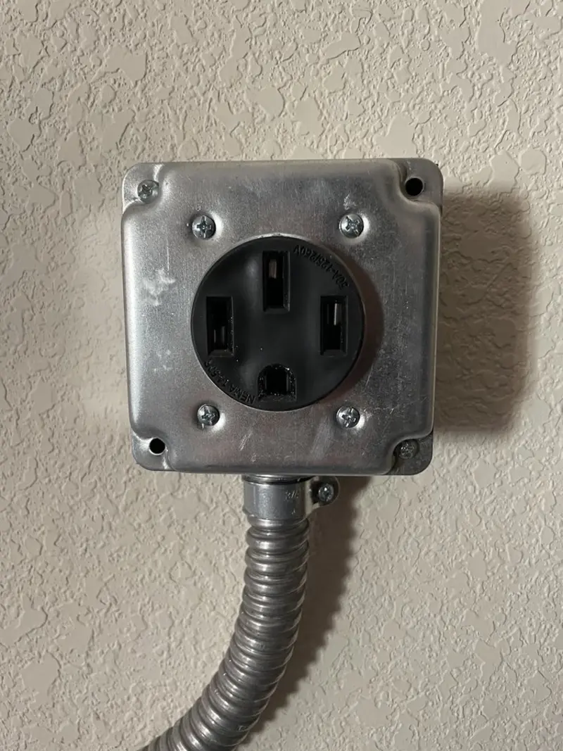 NEMA 14-50 outlet installed for Smart Home Electrical in Heber
